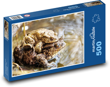 Ropuchy - žaby, obojživelníky Puzzle 500 dielikov - 46 x 30 cm