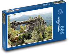 Pravčická brána - České Švajčiarsko, Hřensko Puzzle 500 dielikov - 46 x 30 cm 