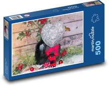 Srdce - Vianoce, láska Puzzle 500 dielikov - 46 x 30 cm 