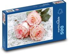 Růže - květiny, milovat Puzzle 500 dílků - 46 x 30 cm