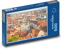 Graz - radnice, Rakousko Puzzle 500 dílků - 46 x 30 cm