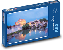 Andělský hrad - Řím, Itálie Puzzle 500 dílků - 46 x 30 cm
