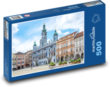 České Budějovice - náměstí, Česká republika Puzzle 500 dílků - 46 x 30 cm