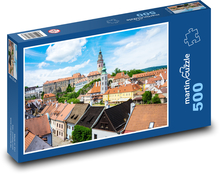 Český Krumlov - Tschechische Republik, Stadt Puzzle 500 Teile - 46 x 30 cm