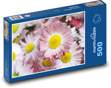 Daisies - flowers, garden Puzzle of 500 pieces - 46 x 30 cm 