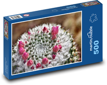 Kaktusový květ - kaktus, květina Puzzle 500 dílků - 46 x 30 cm