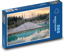 Šterkovna - jezero, západ slunce  Puzzle 500 dílků - 46 x 30 cm