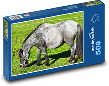 Pony - kleines Pferd, Mähne Puzzle 500 Teile - 46 x 30 cm