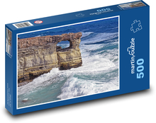 Skalní formace - moře, oceán Puzzle 500 dílků - 46 x 30 cm