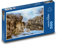 Pobrežie - voda, skaly Puzzle 500 dielikov - 46 x 30 cm 