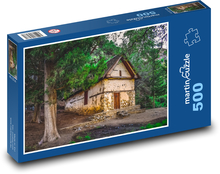 Starý dom - les, príroda Puzzle 500 dielikov - 46 x 30 cm 