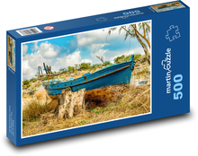 Fischerboot - Schiffswrack, rostig Puzzle 500 Teile - 46 x 30 cm