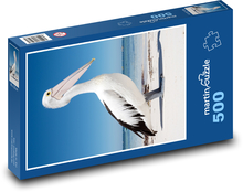Pelikán australský - vodní pták, moře Puzzle 500 dílků - 46 x 30 cm