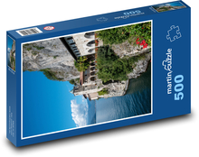 Santa Caterina Del Sasso - Kloster, Italien Puzzle 500 Teile - 46 x 30 cm