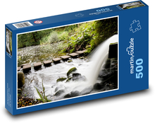 Waterfall - lake, water Puzzle of 500 pieces - 46 x 30 cm 