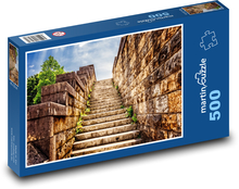 Stairs - masonry, road Puzzle of 500 pieces - 46 x 30 cm