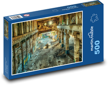 Továrna - sál, ztracená místa Puzzle 500 dílků - 46 x 30 cm