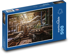 Factory - Building, Tube Puzzle of 500 pieces - 46 x 30 cm 