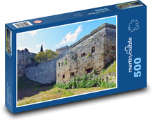Mittelalterliche Burg - Festung, Befestigungsanlagen Puzzle 500 Teile - 46 x 30 cm