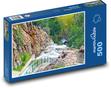 Waterfall - forest, nature Puzzle of 500 pieces - 46 x 30 cm 