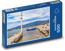 Griechenland - Boote, Meer Puzzle 500 Teile - 46 x 30 cm