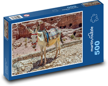 Osel - zvíře, poušť Puzzle 500 dílků - 46 x 30 cm