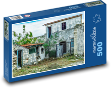 Opuszczony dom - stary budynek, ruina Puzzle 500 elementów - 46x30 cm