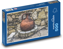 Traditionelle Keramik - Stein, Straße Puzzle 500 Teile - 46 x 30 cm