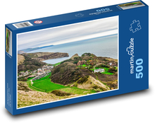 Zátoka Lulworth Cove - Anglie, moře Puzzle 500 dílků - 46 x 30 cm