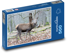 Hirsch - Tierwelt, Wald Puzzle 500 Teile - 46 x 30 cm