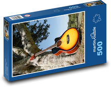 Gitarre - Baum, Himmel Puzzle 500 Teile - 46 x 30 cm