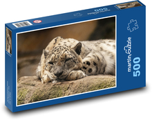 Leopard - divoká kočka, zvíře Puzzle 500 dílků - 46 x 30 cm