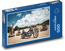 Harley Davidson a stavebné stroje Puzzle 500 dielikov - 46 x 30 cm 