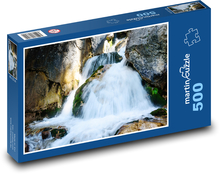 Vodopád - potok, voda Puzzle 500 dílků - 46 x 30 cm