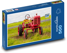 Traktor - Landschaft, Island Puzzle 500 Teile - 46 x 30 cm