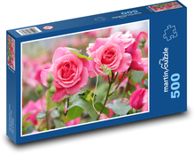 Rose pink - flower, plant Puzzle of 500 pieces - 46 x 30 cm 