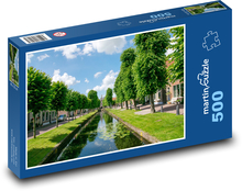 Kanal - Stadt, Park Puzzle 500 Teile - 46 x 30 cm