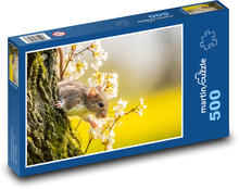 Mysz - las, drzewo Puzzle 500 elementów - 46x30 cm