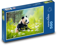 Panda - medvěd, savec  Puzzle 500 dílků - 46 x 30 cm