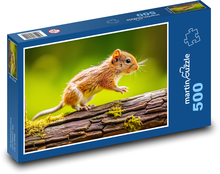 Mysz na gałęzi - gryzoń, zwierzę Puzzle 500 elementów - 46x30 cm