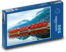 Norwegen - Fjord, Ozean Puzzle 500 Teile - 46 x 30 cm