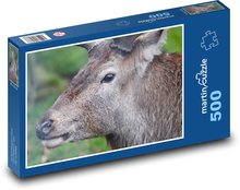 Hirsch - Tier, Wald Puzzle 500 Teile - 46 x 30 cm