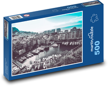 Mesto - lode, budovy Puzzle 500 dielikov - 46 x 30 cm 