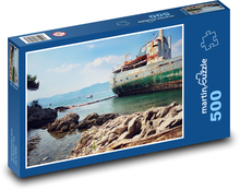 Altes Boot - Meer, Küste Puzzle 500 Teile - 46 x 30 cm