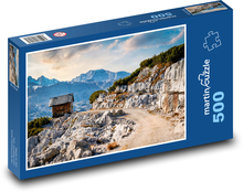 Hory - příroda, cesta Puzzle 500 dílků - 46 x 30 cm