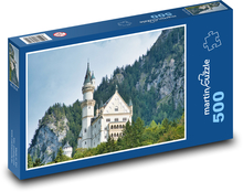 Zamek - wieża, skała Puzzle 500 elementów - 46x30 cm