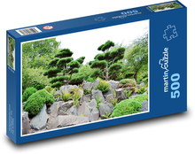 Japonská záhrada - kvety, príroda Puzzle 500 dielikov - 46 x 30 cm 