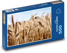 Obilí - pole, sklizeň Puzzle 500 dílků - 46 x 30 cm