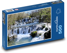 Vodopády - kaskády, rieka Puzzle 500 dielikov - 46 x 30 cm 