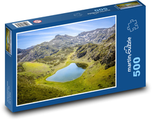Jezero - hory, příroda Puzzle 500 dílků - 46 x 30 cm